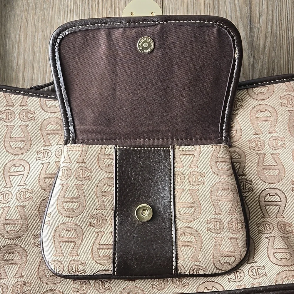 NWOT Etienne Aigner Signature Monogram Canvas Shoulder Bag
